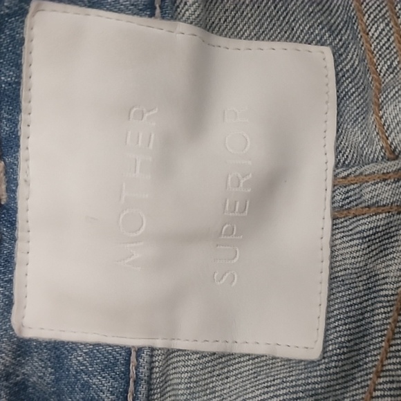 MOTHER Superior The Huffy Flood Jeans High Rise Straight Leg In Amen Size 26 - Picture 15 of 16
